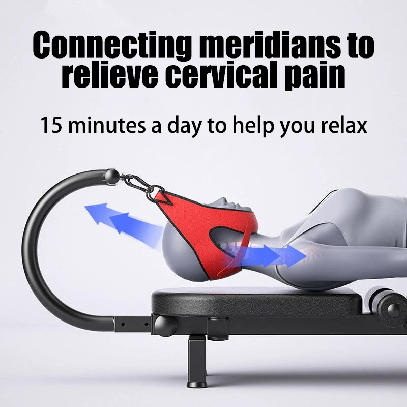 الاستخدام المنزلي جهاز سحب العمود الفقري عنق الرحم قطني تمتد الساق سرير انعكاس مع رف مقعد الاسترخاء اللياقة البدنية