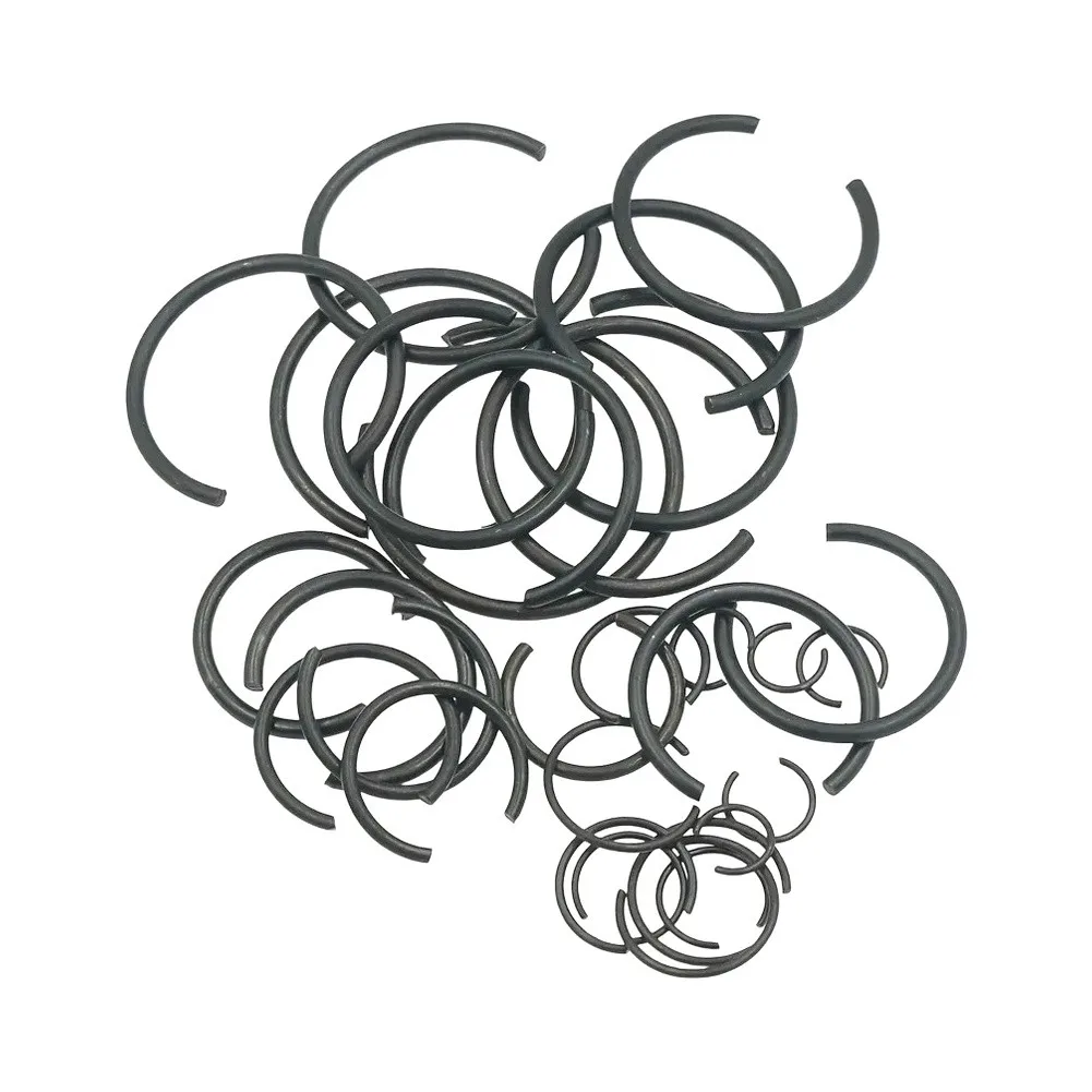 C Type Retaining Ring Set for Industrial Applications Featuring 300pcs Sized Between 7mm and 30mm for Housing Bore Use