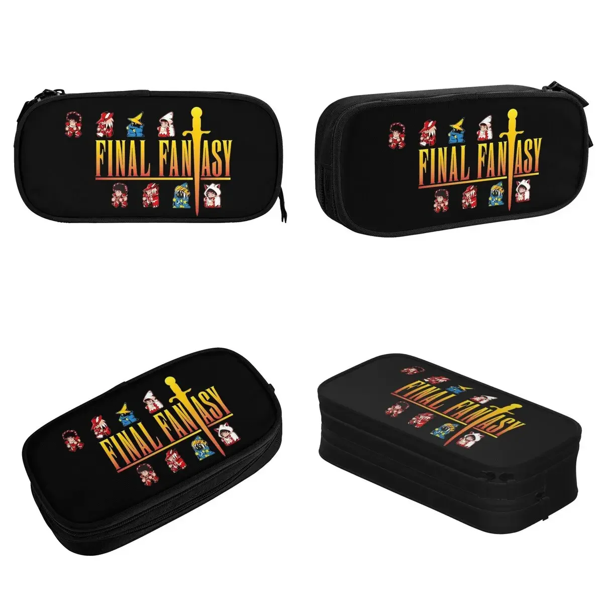 Final Fantasy Game Pencil Case Pen Bag Girl Boy Large Storage Office Gifts Pencilcases