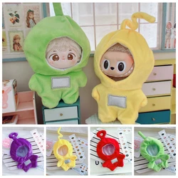 17cm Labubu Doll ClothesTeletubbies Costumes  Pajamas Costume Lala Cosplay Clothes 10cm Cotton Doll Dress Up Wear