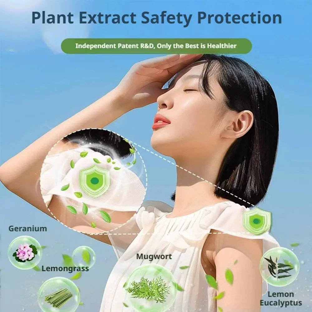 

10 Pcs One Bag Plant Formula Summer Anti-Mosquito Sticker Anti Bite Patches Suitable For Adults Children At Home Outdoor