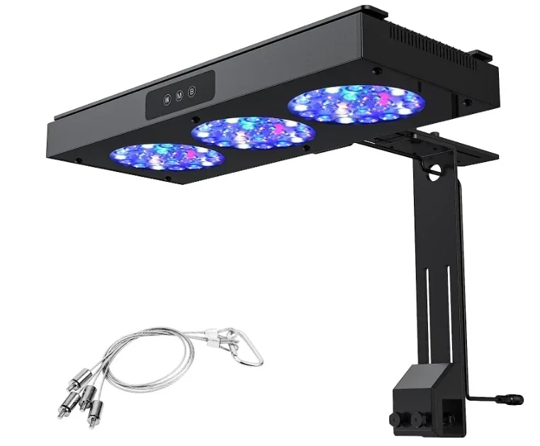 150W Marine Aquarium LED Reef Light, Dimmable Full Spectrum Marine LED for Saltwater Coral Reef Fish Tanks