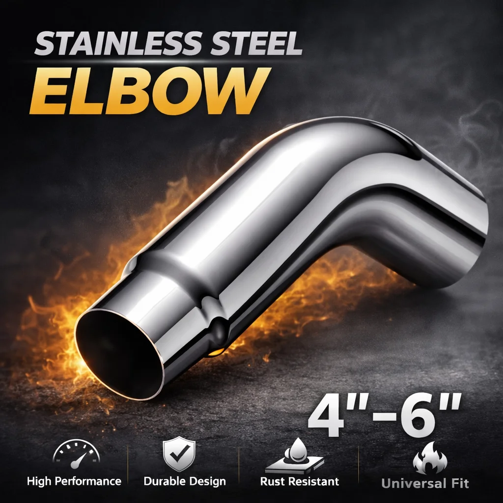 FLO-VIC:High Performance Reducing Exhaust Elbow Stainless Steel 4