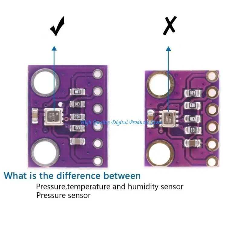 

U2JE Precise Atmospheric Humidity Measurement Sensors Module IIC SPI Output 1.7V-3.6V Voltages Support For DIY Electronics