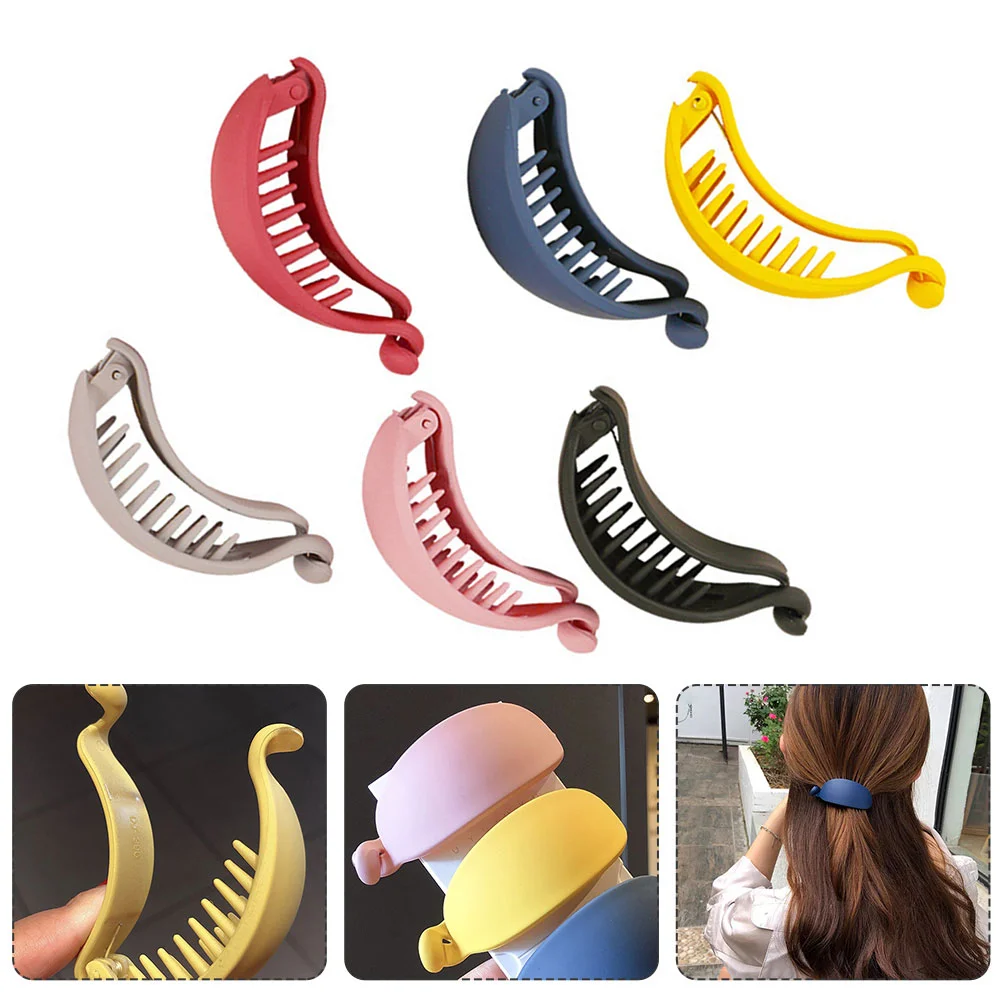 

Banana Hairpins Clip Styling Accessories Claw Clips Ponytail Holders Bun Maker Barrettes