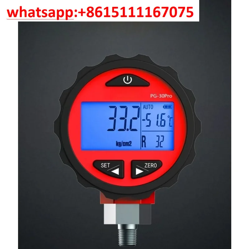 Elitech PG-30 Digital Refrigerant Pressure Gauge HVAC Air Condition Service Tester 500PSI