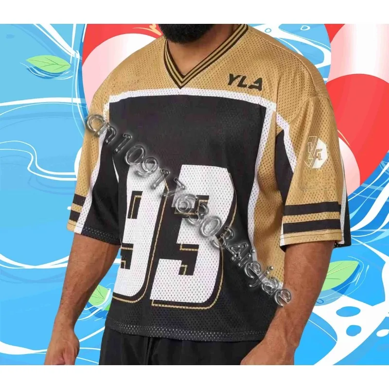 

YOUNG LA новая футболка большого размера в американском стиле для занятий спортом, фитнесом, быстросохнущая, дышащая, свободная мужская футболка с короткими рукавами