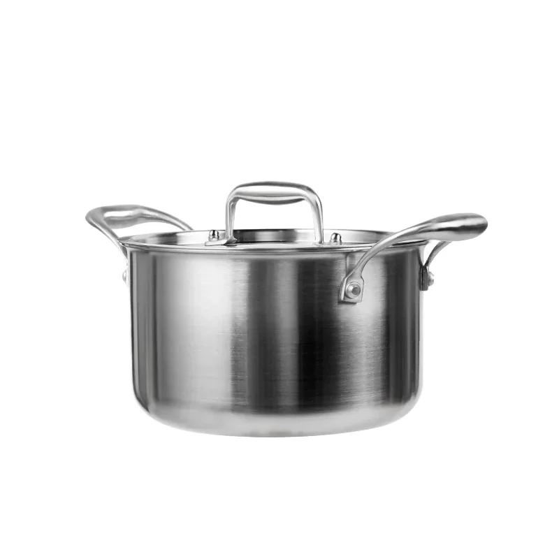 Steamer Three layer thickened household boiling pot Non stick Stew pot Gas Induction cooker 316 stainless steel soup pots