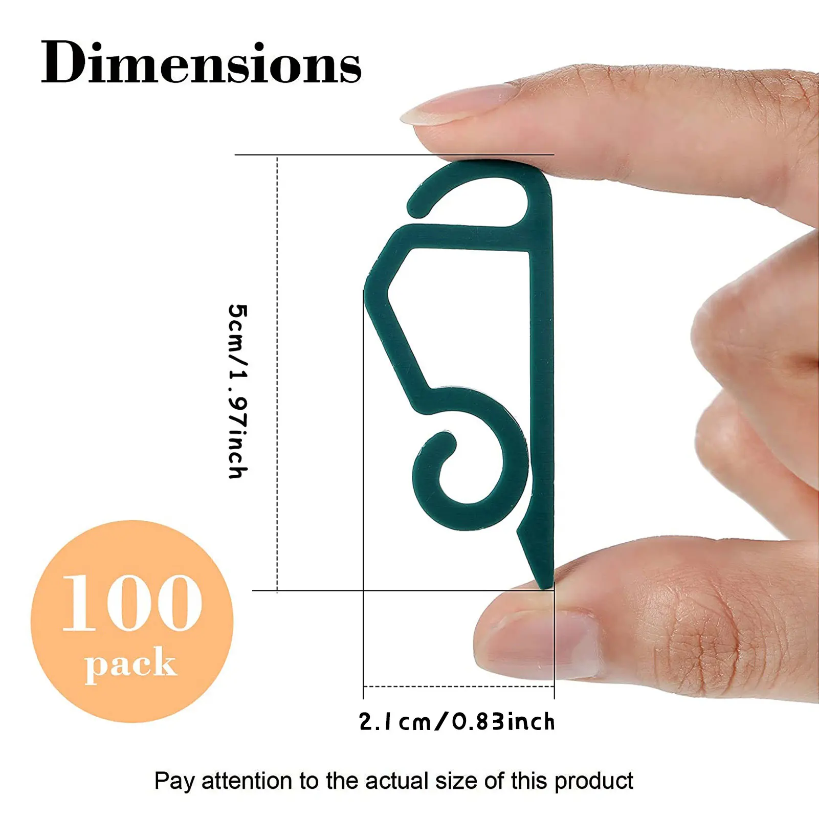 100 pezzi di plastica a forma di S gancio grondaia Heavy Duty Clip gancio per appendere per matrimonio di natale luci di fissaggio per esterni String Light Hook