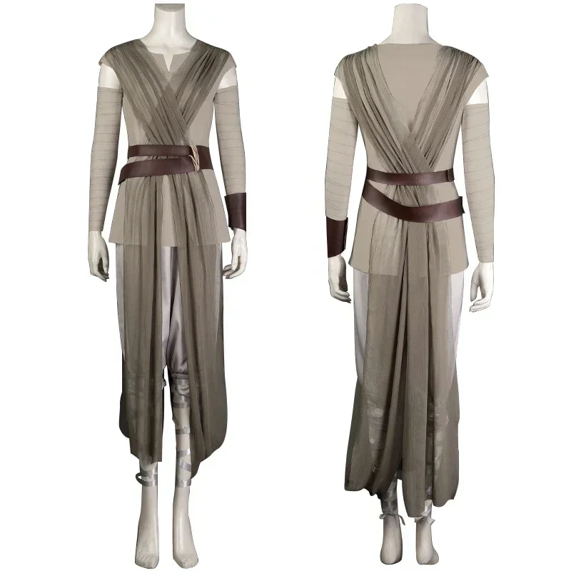 Star and Wars Rey Cosplay Costume The Rise of Skywalker Cosplay Uniform Full Set Halloween Carnival Party Costumes for Woman Gir