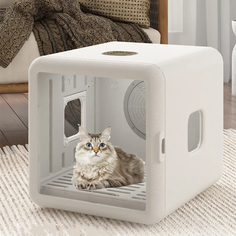 

65L Low Noise Temperature Control Dog Cat Anion Hair SPA Pet Grooming Hair Dryer Box with Three Windows