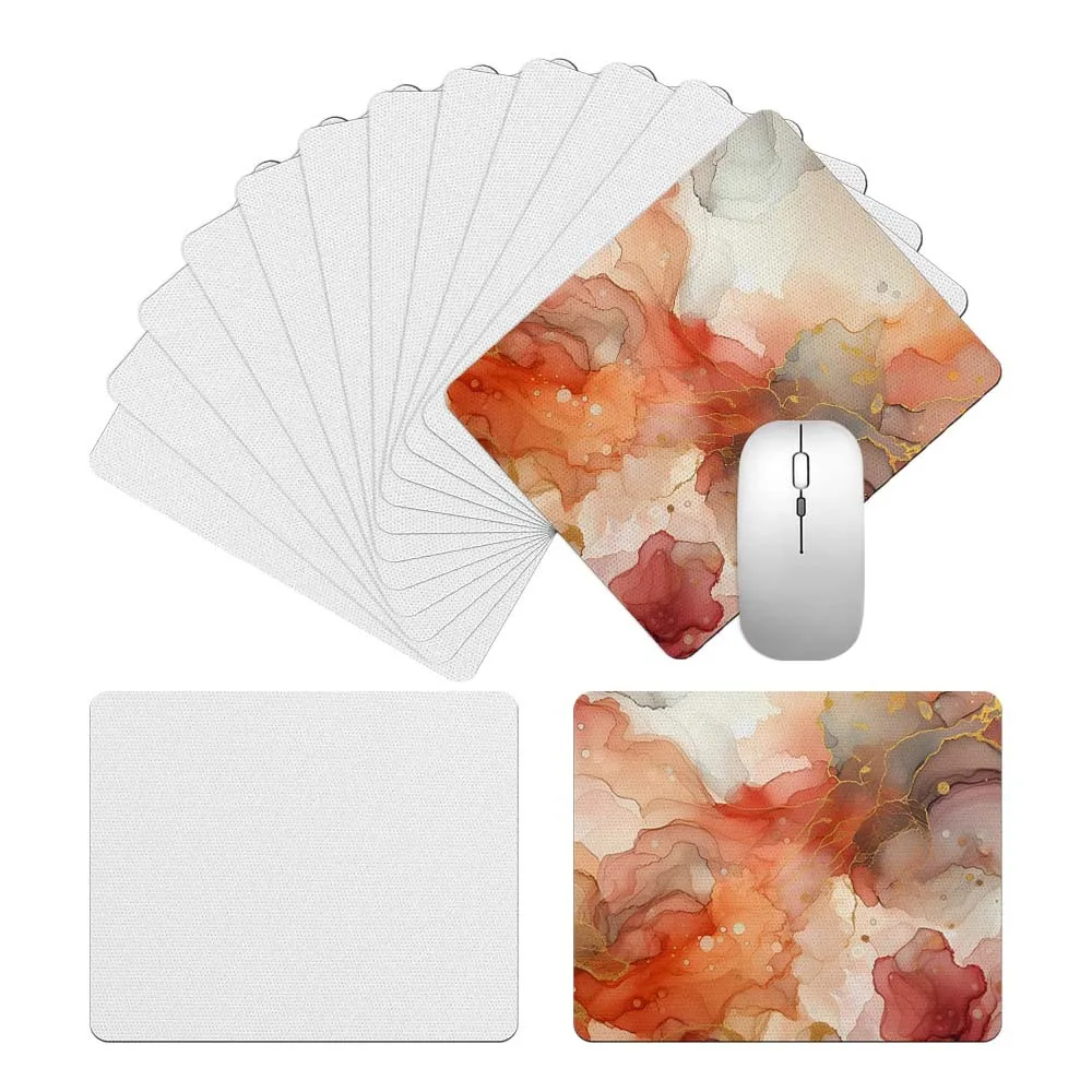 8pcs Sublimation Mouse Pad Blank Mousepad For Sublimation Transfer Heat Press Printing Crafts Non Slip
