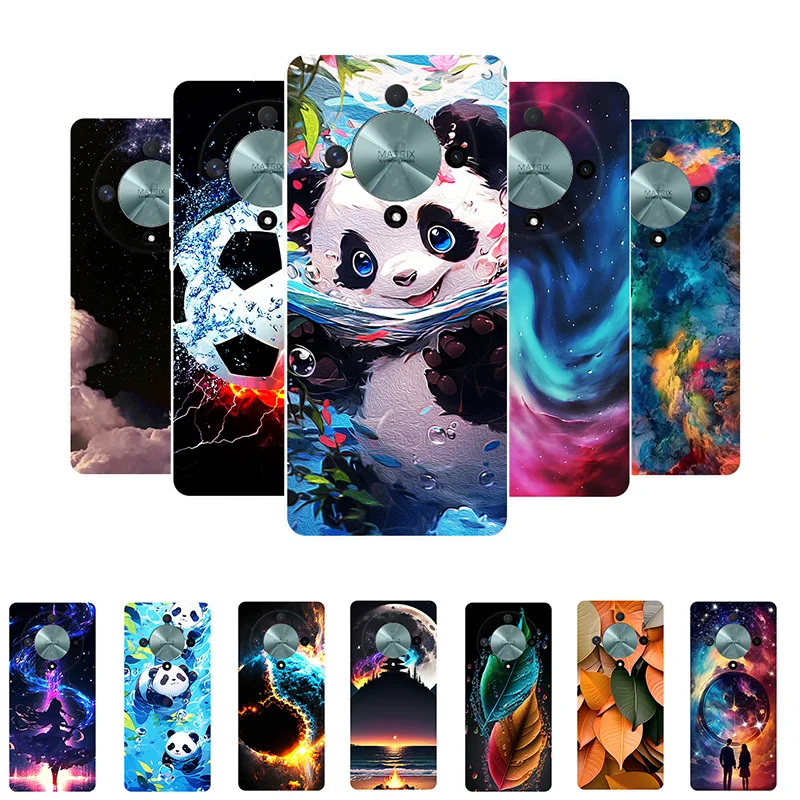 Case For Honor X9b 5G Cute Panda Shockproof Silicone Cover For Honor X9b ALI-NX1 X 9b Bumper HonorX9B Coque Fundas