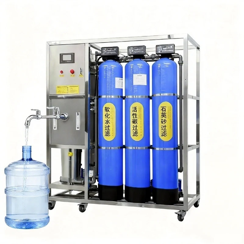 

Small Factory Drinking Water Treatment Equipment Reverse Osmosis Machinery RO Filter Mineral Water Manufacturing Machine