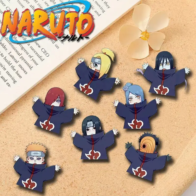 

Anime Naruto Q version brooch Akatsuki organization hug acrylic badge school bag pen bag accessories pendant ins Christmas gift