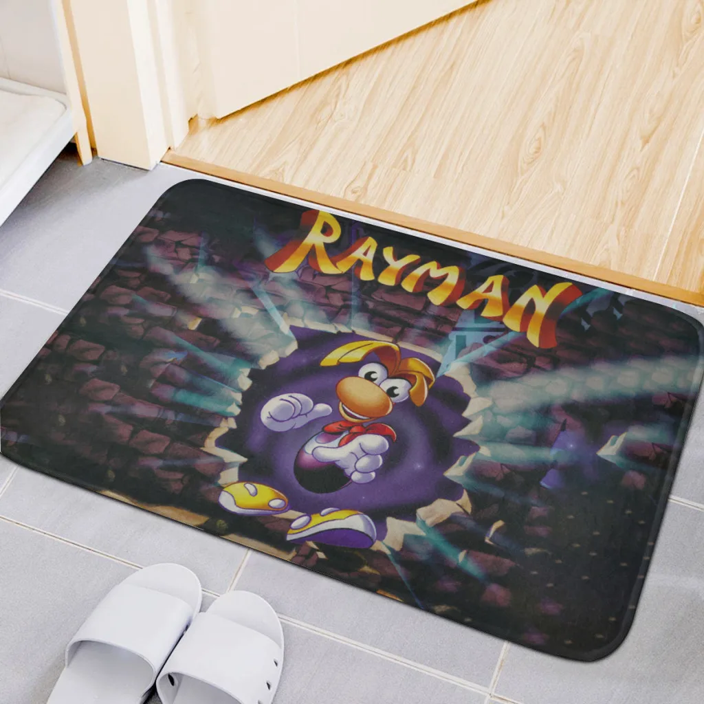 

Rug Bedroom Bathromm Carpet New-Arrive-Cartoon-Rayman-Legends-Adventures-Game-Print Living Room Cartoon Floor Mat Doormat Decor