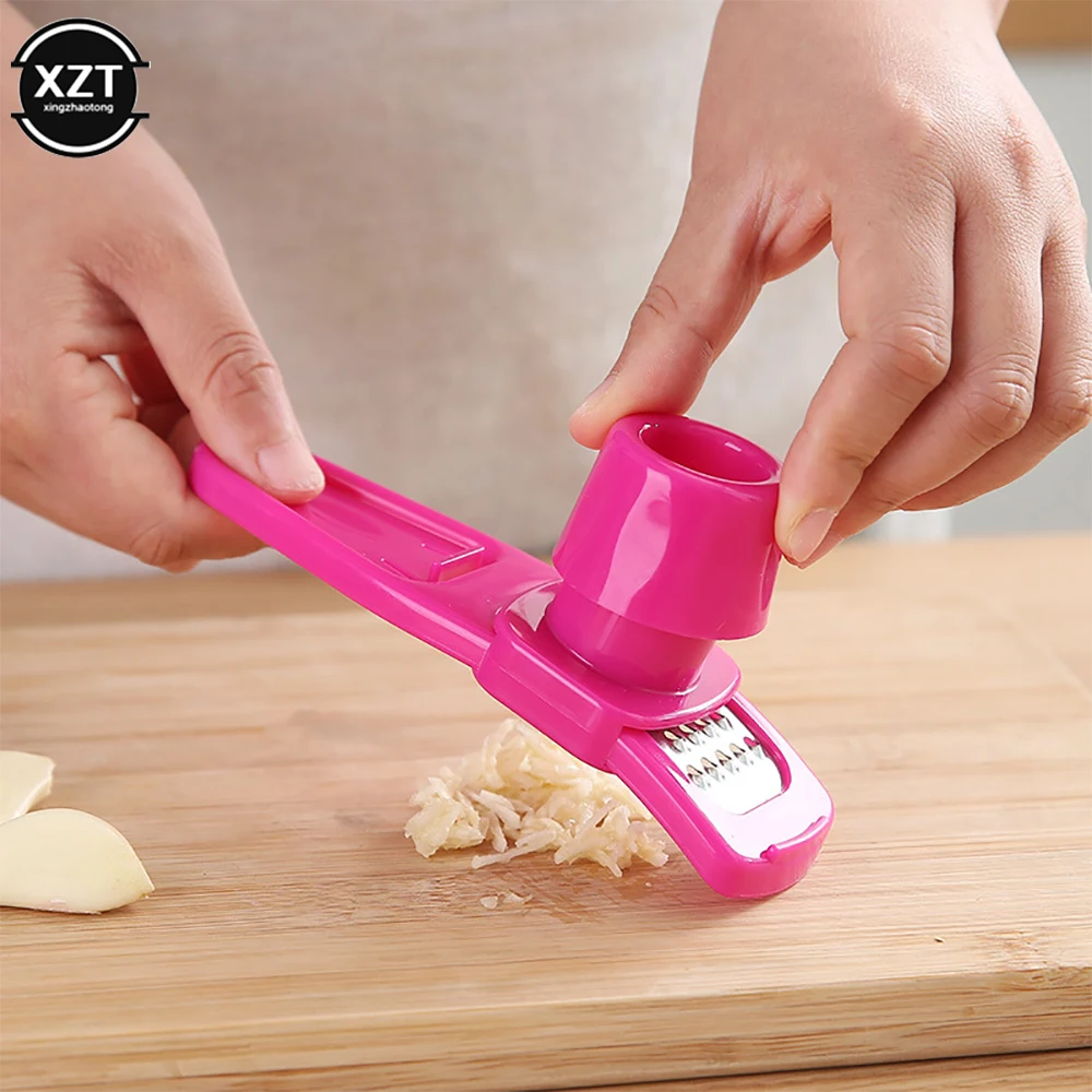 Garlic Grinder Garlic Mud Crusher Press Multi-Function Easy Manual Ginger Cutter Household Small Kitchen Utensils Grinding Tool