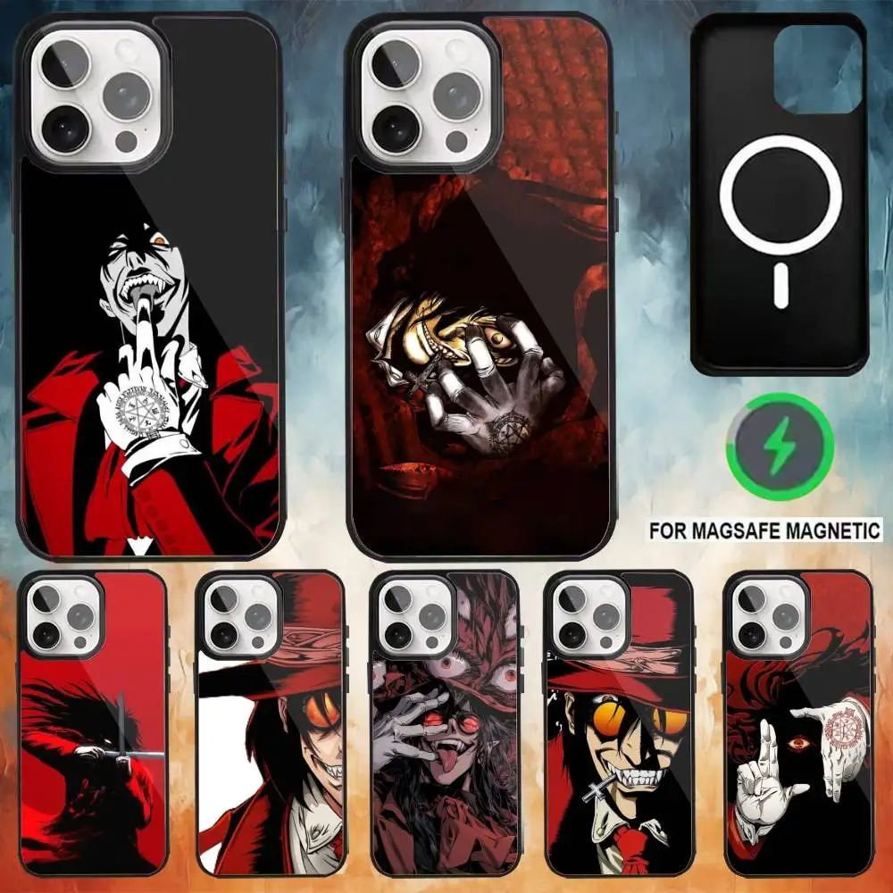 

Anime H-Hellsing Alucard Phone Case For iPhone 17,16,15,14,13,12,Plus,Pro,Max for Magsafe Magnetic Wireless Charging