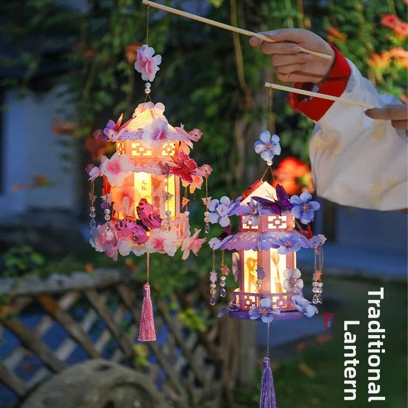 

Новогодние фонарики ручной работы 2026: Детские переносные фонарики-кролики, праздничные украшения, бумажные поделки