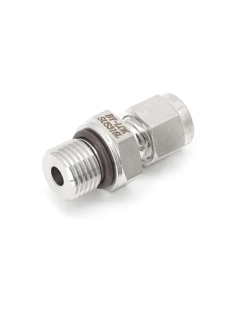 Laboratory Stainless Steel 316L Pipe Joint Clamp Set National Standard G Thread Rubber Washer Connection Straight Tooth