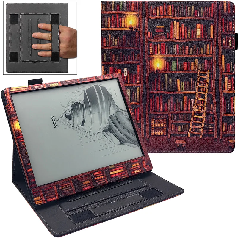 Case for 10.3'' Onyx Boox Note X3 e-Reader Cover with Auto Sleep/Wake & Double Hand Strap / Double Stand