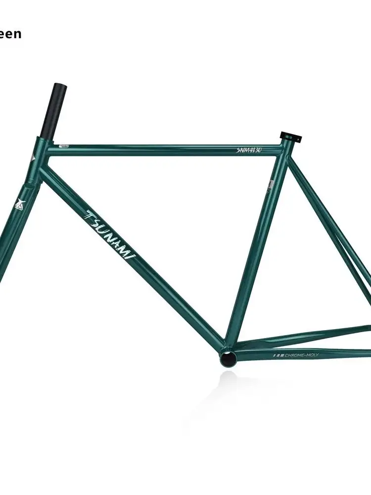 AliExpress NONE TSUNAMI SNM4130 700C Fixed Gear Bicycle Frameset 50/52/55cm Chromoly Steel Racing Track Fixie Bicycle Frame Single Speed Frame