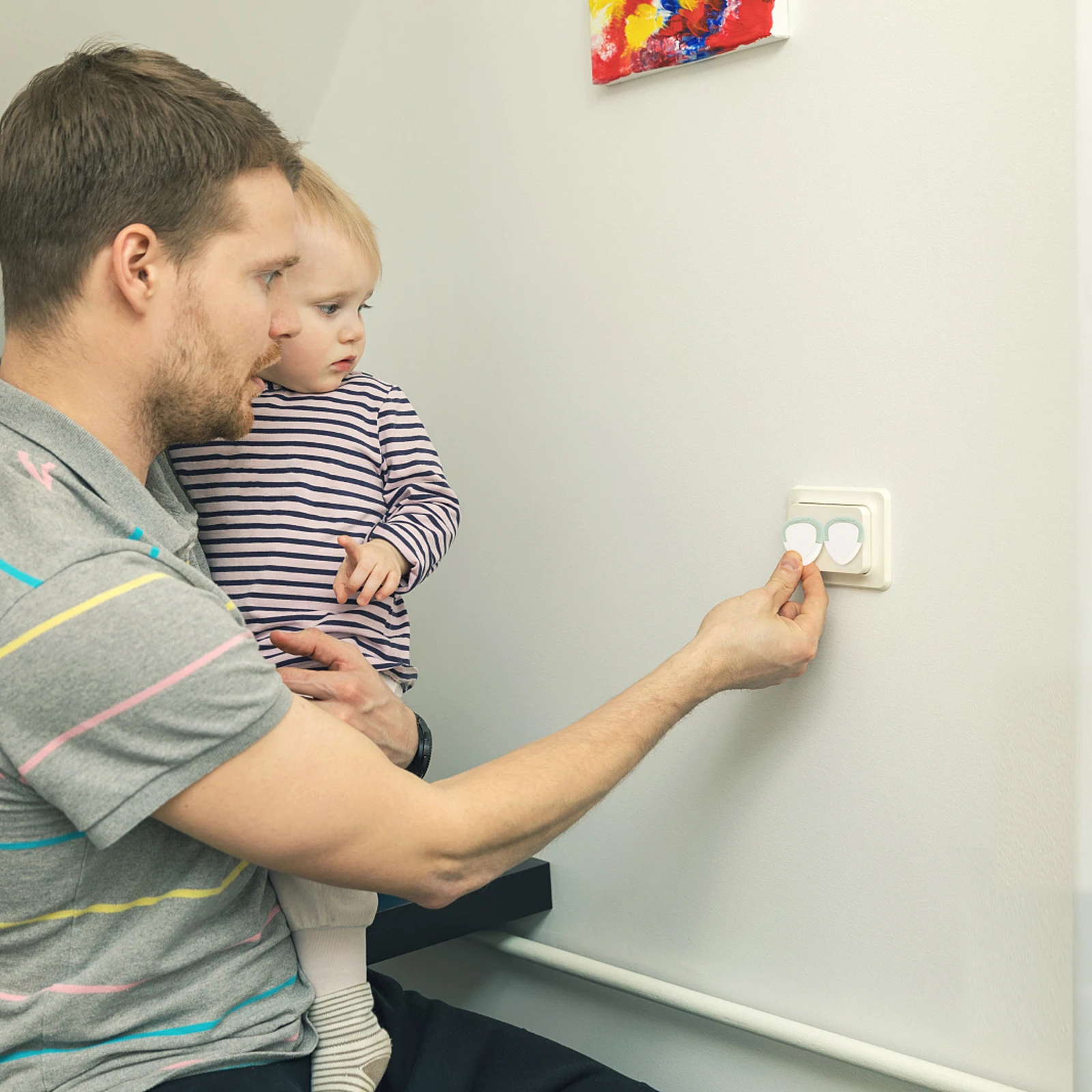 

12 Pcs Socket Protection Cover Child Proof Electrical Outlet Covers Proofing Plug Wall Safety Toddler