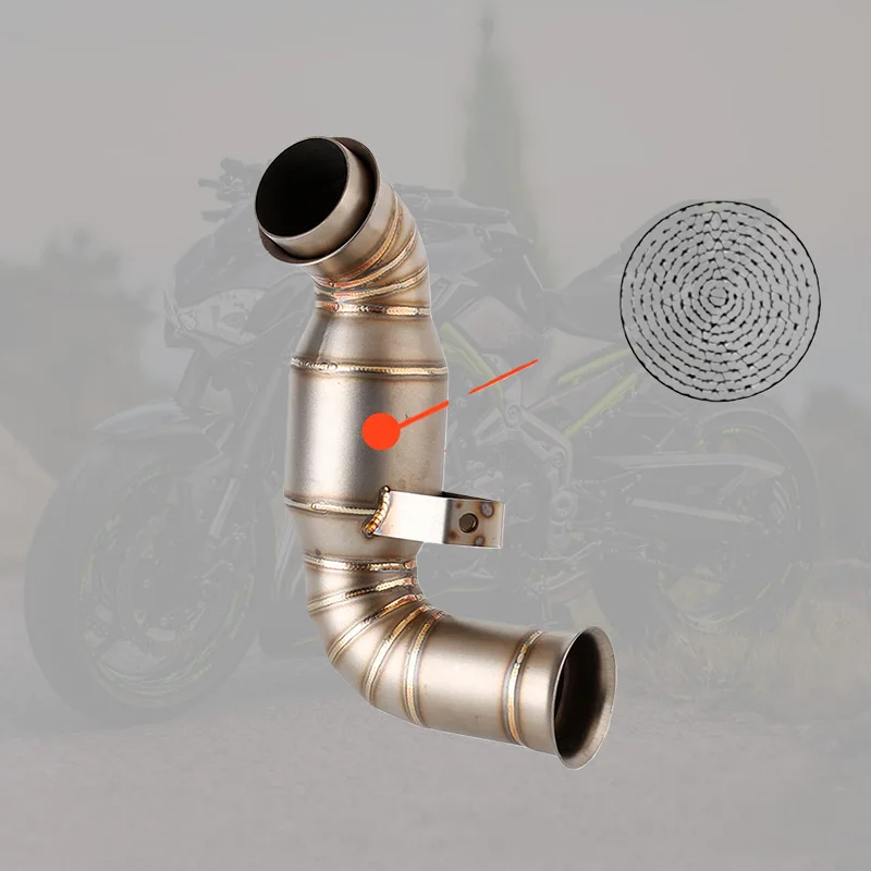 Escape medio para motocicleta adecuado para KTM DUKE 790 890R 18-22 KTM 790 Adventur R KTM790 Rally 19-22 tubo de enlace para Moto Escape S