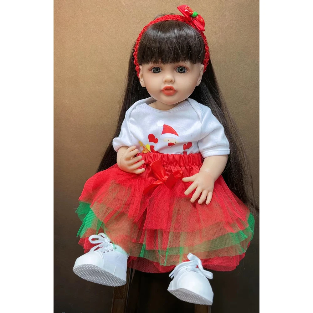 

Fashion Reborn Baby Girl Dolls 55 cm Newborn Baby Dolls Lifelike Princess For Child Birthday XMAS Gifts DIY Toys