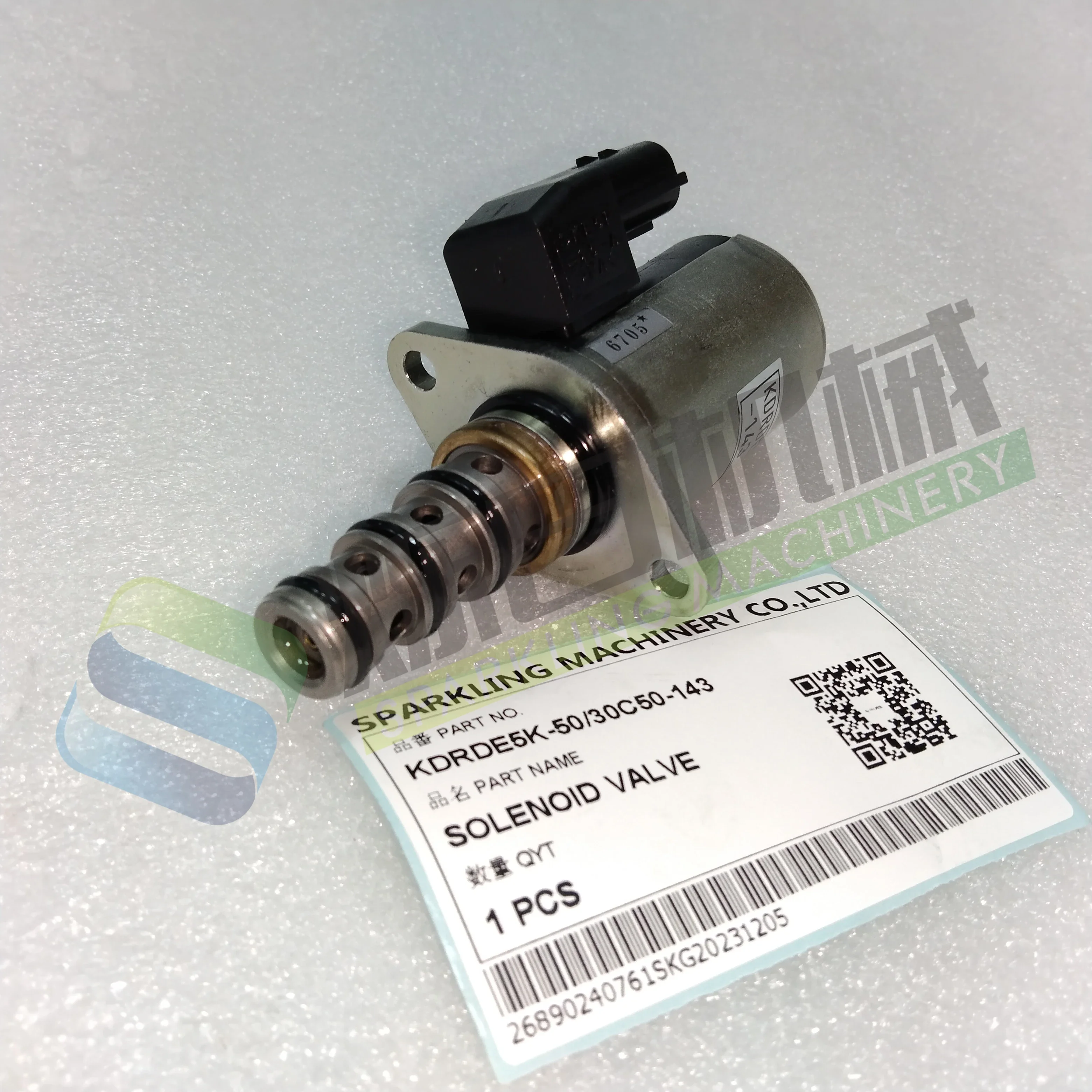 SG KDRDE5K-50&30C50-143 Solenoid Valve fits for Kobelco SK350-8 SK450-8 CASE CX350D