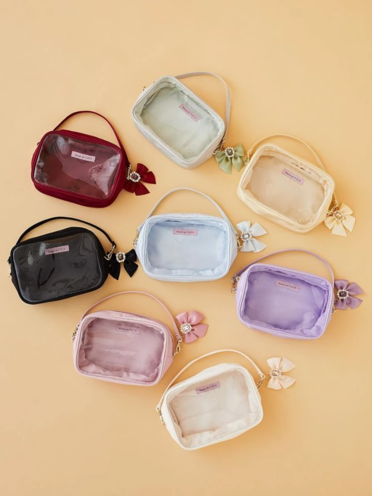 Macaron Color Zipper Storage Bag Child Display Bag Baby Carrier Protection Cover  Knot Design Summer Trend Bag