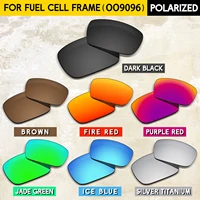 Lentes de repuesto polarizadas de rendimiento para gafas de sol Oakley Fuel Cell OO9096 de 60 mm, protección UV al 100%