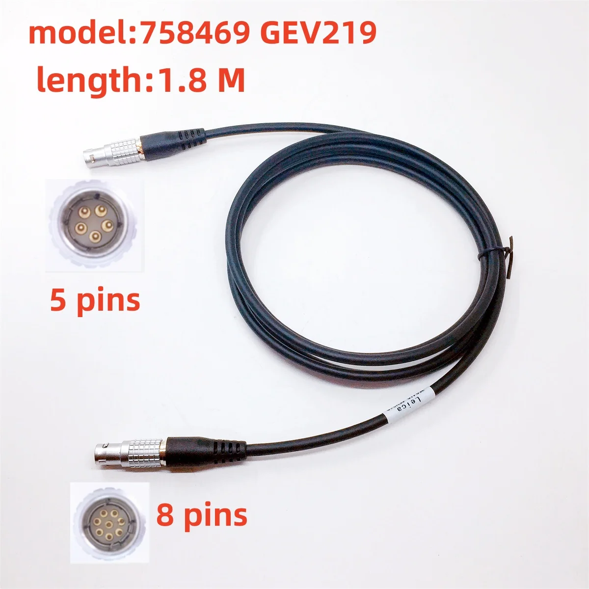 

GEV219 758469 power Cable 1.8m Applicable to Leica Connects GEB70/71 /171/GEB371 to TS30 TS50 TM50 TS60 or GS15 GS16 GS18