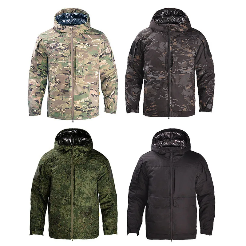 2024 New Camouflage Overcoat Men Tactical Jacket Outdoor Assault Suit Men's Hiking Brand Warm Windbreaker Coat