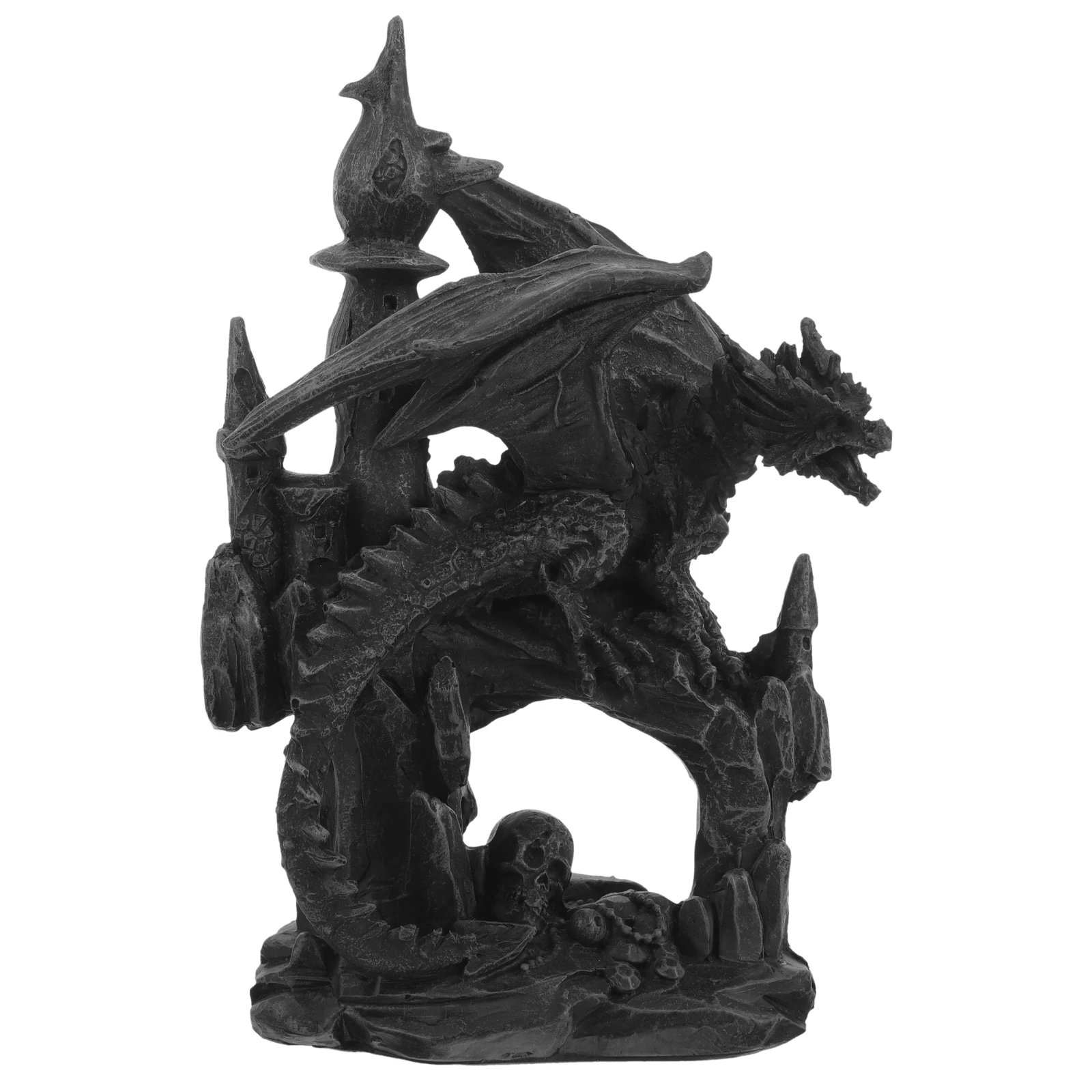 

1pcs Resin Statue Halloween Decor Garden Outdoor Statues Bedroom Shelf Decorations Gothic Dragon Office Desk Accessories Dragon