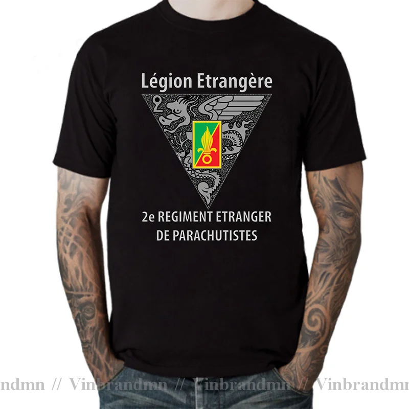 New French Foreign Legion Special Forces World War Army T Shirt Men Tshirt Homme Camisetas Men Cotton T-shirt Tees Tops Clothing