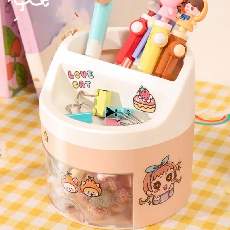 Милый держатель для ручек для стола, органайзер для карандашей, стильный настольный держатель для ручек, креативный многофункциональный держатель для карандашей для