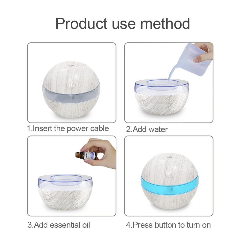 New Durable ABS Plastic Humidifier   300ml Tank  Leak Proof Design & Easy Clean Pre Filter System
