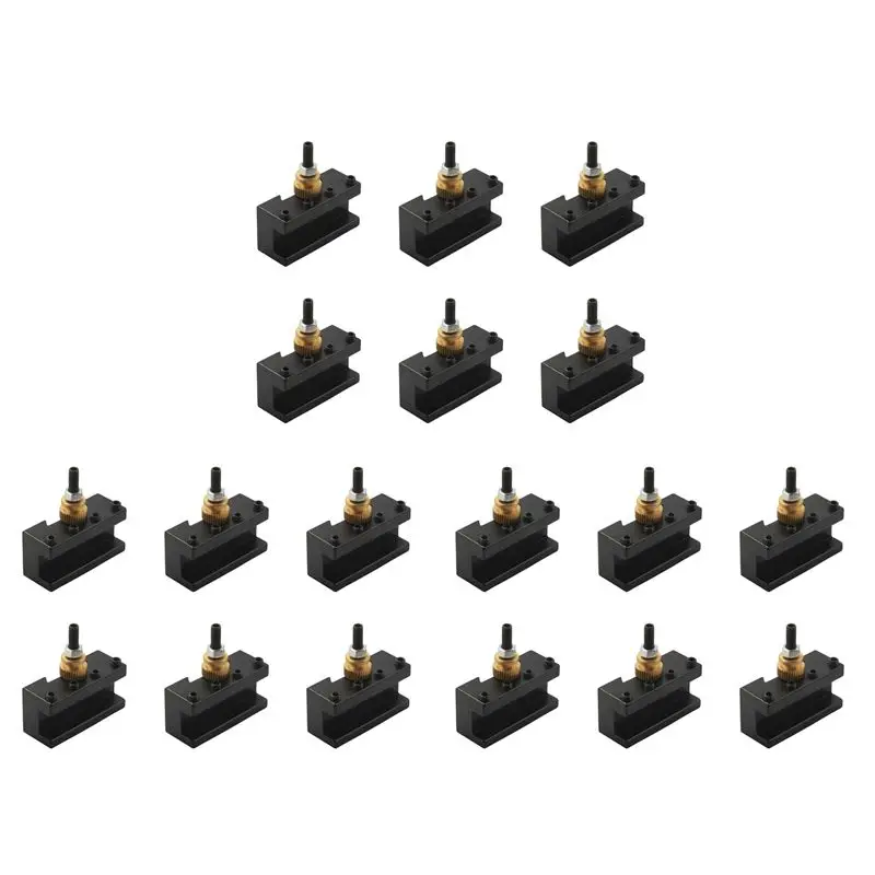 

AT02-18PCS Tooling Package Mini Lathe Quick Change Tool Post & Holders Multifid Tool Holder