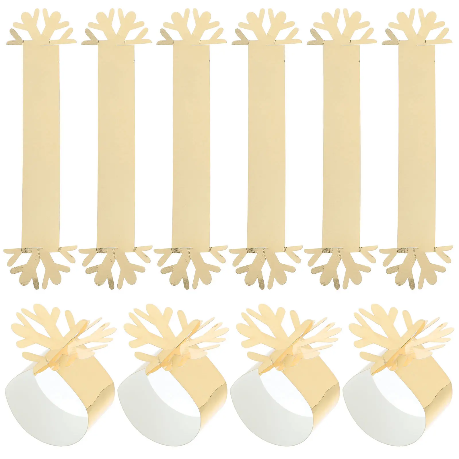 50Pcs Napkin Holders Exquisite Snowflake Pattern Decorative Serviette Rings for Holiday Festival Banquet Tableware Accessories