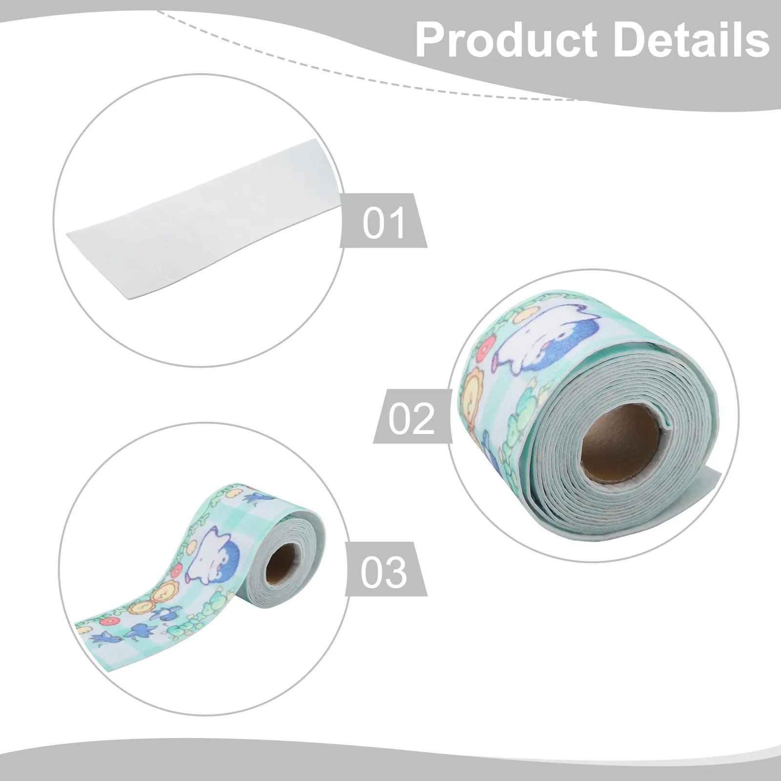 

Washable Window Strips Window Moisture Absorber Customizable Window Length Cute Design Patterns Clean Living Spaces