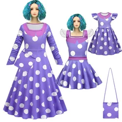 Girls cosplay I-inside-out 2 envy Long Sleeveless Baby Evening Dress Teenage Girls Dance Princess Dress kids halloween costume