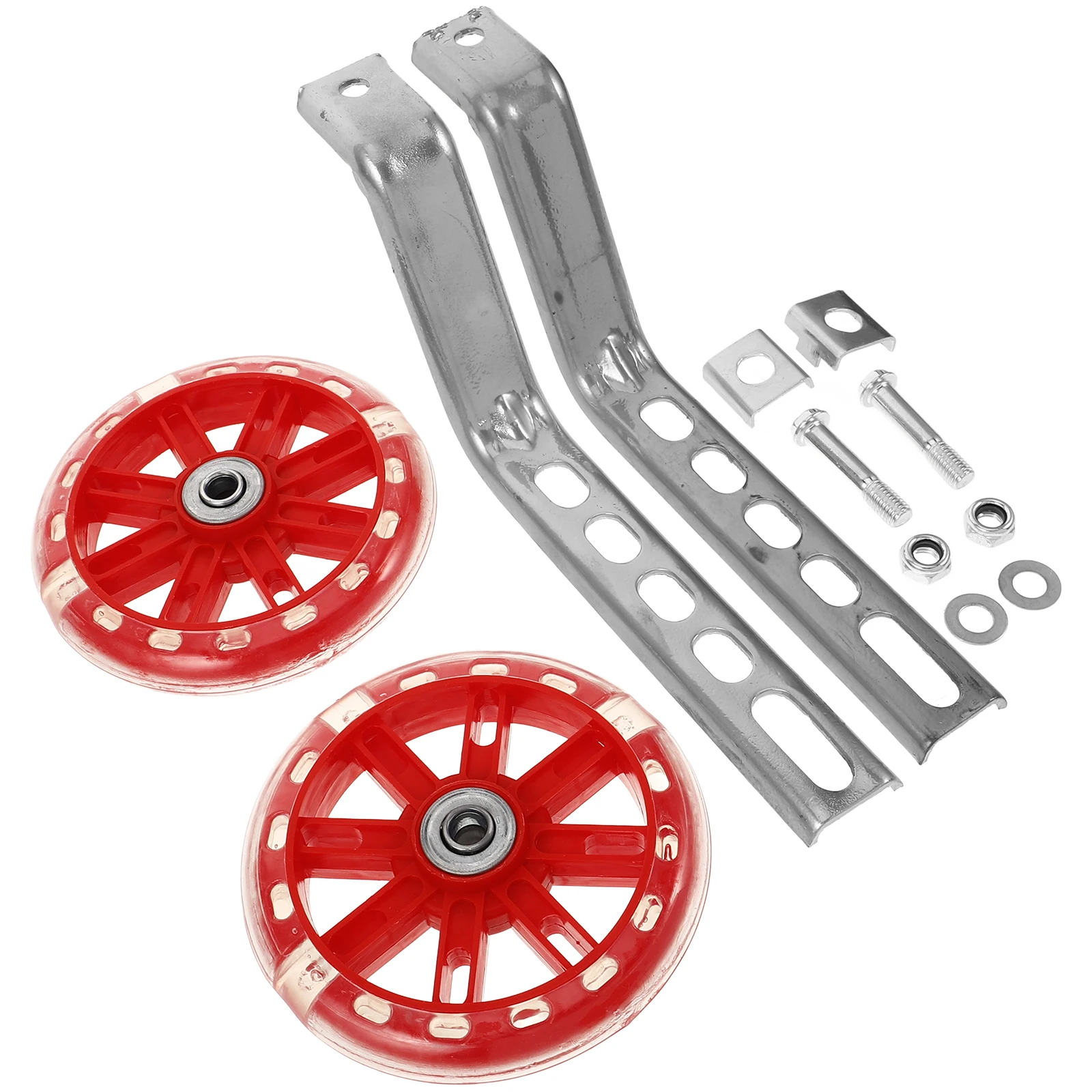 

Adjustable Training Wheels for Kids Bikes Flashing Light Safe Durable Auxiliary WheelBracket Universal Stabilizers Child Bicycle