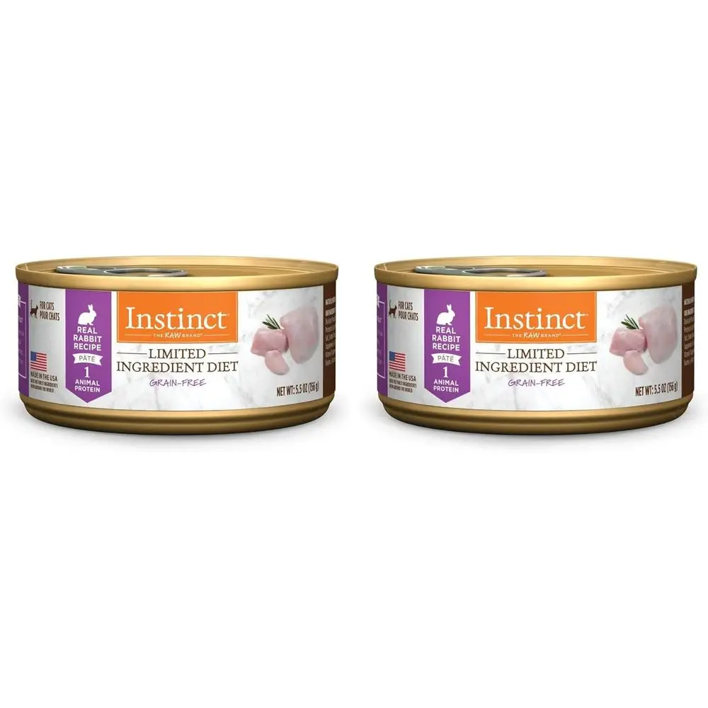 

Корм для кошек Limited Ingredient Diet, натуральный влажный корм, беззерновая рецептура - настоящий кролик, 5,5 унций, (упаковка 24 шт.)