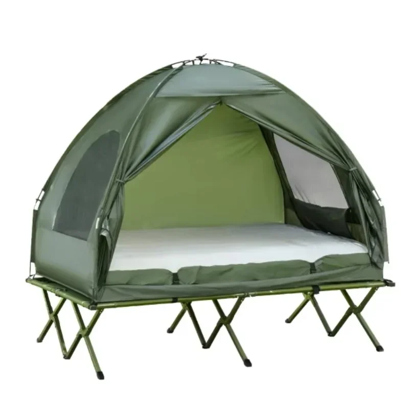 

Ultra-light single tent waterproof Oxford fabric rainproof and moisture-proof folding bed for outdoor camping