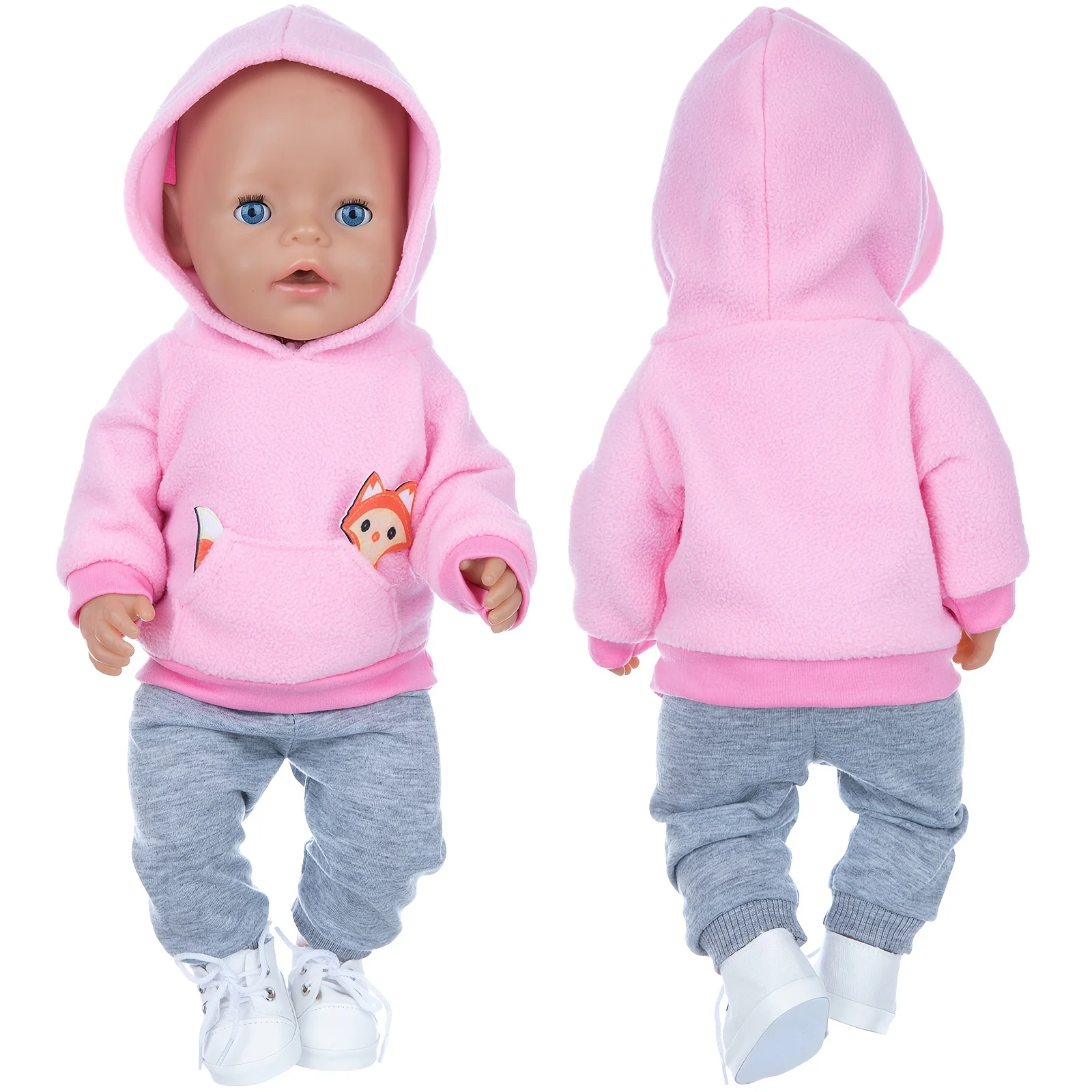 Little Fox Sweater Set Doll Clothes Fit For 43cm/17inch Doll,Not Included Shoes And Doll