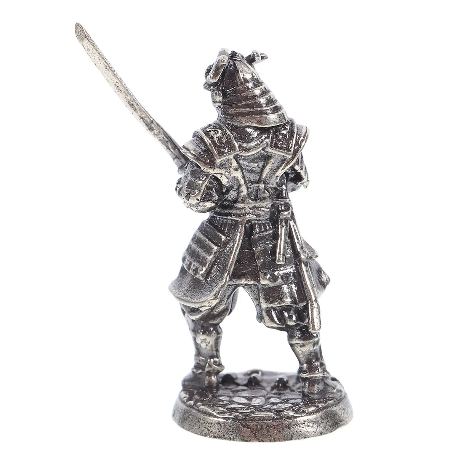 Premium Miniature Samurai Warrior Statue Authentic Japanese Bushido Cupronickel Desktop Home Decor