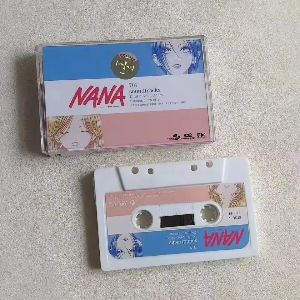 Anime NANA Tomoki Hasegawa Music Tape Anna Tsuchiya NANA Best 707 & 7to8 OST Album 3pcs Cassette Cosplay Walkman Soundtracks Box view 6
