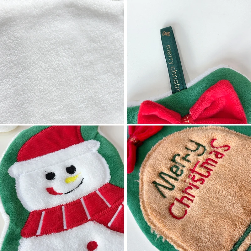 Christmas Kitchen & Bathroom Towel – Soft & Absorbent Hand Towel with Santa Claus Design, Perfect for Holiday Decor & Gifts Sing