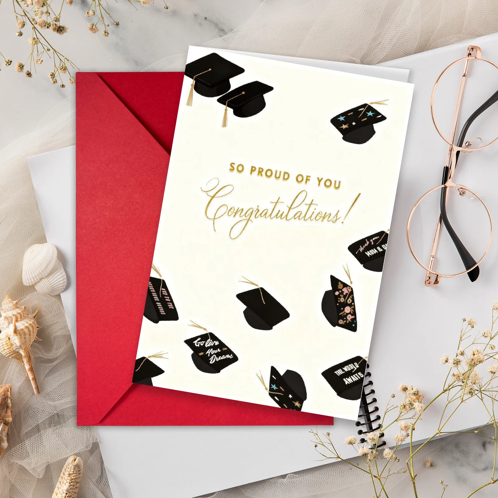 Carte-cadeau de la saison des diplômes, remerciement pour les enseignants, encouragement, bénédiction, cadeau de cœur chaleureux, carte de vœux